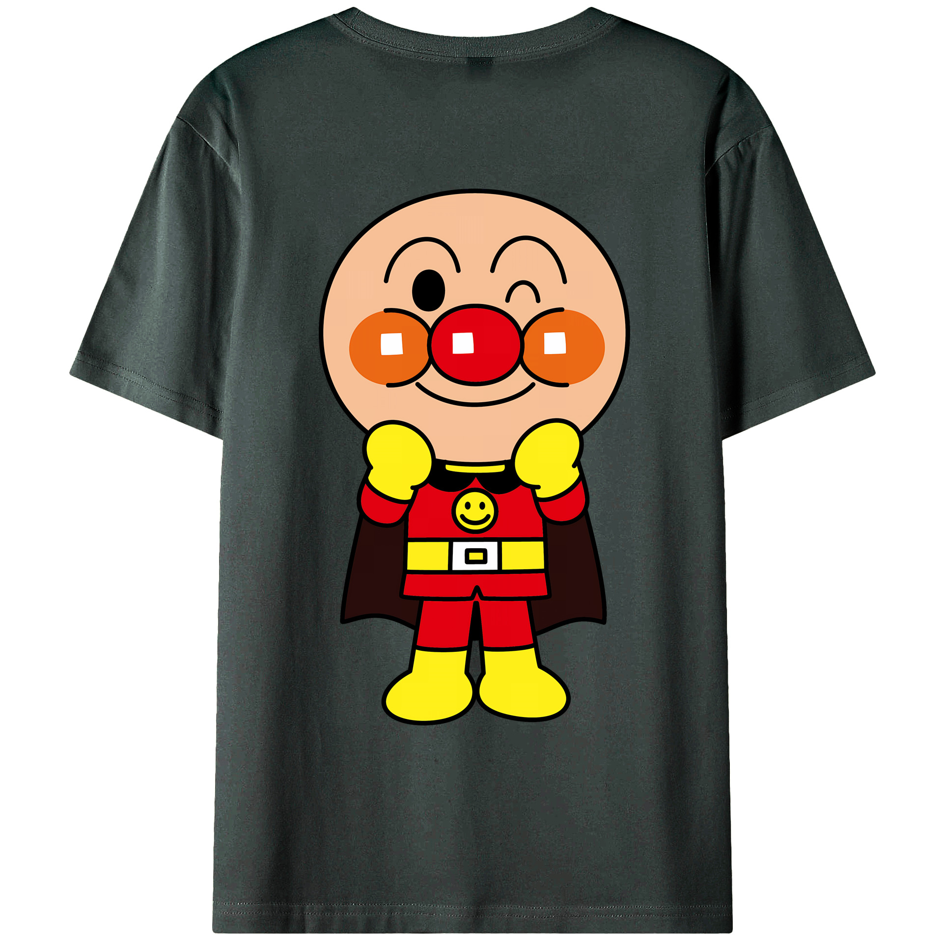 （画像用） アンパンマン Anpanman 綿100％ メンズ半袖Tシャツ（バックプリント） 通気性